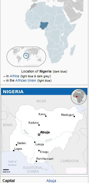 nigeria map