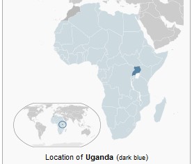uganda map